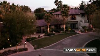 Sensual vibes for these naughty swingers