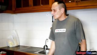 Cheating Thai wife is a dirty litte slut