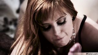 Hot housewife gets a huge black cock