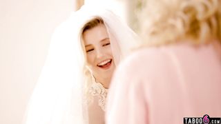 On her wedding day stepmom licked her