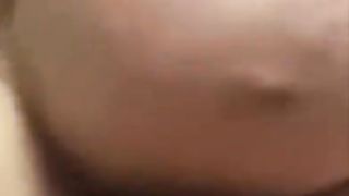 A pregnant woman in 38-week pregnancy as a cowgirl