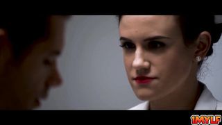 Busty nurse fucked hard by the patient