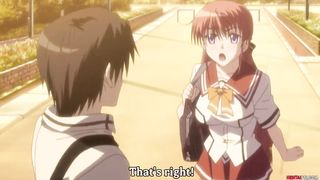 Young man tries to handle 3 sexy sisters