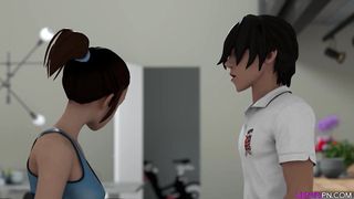 3D College Students - XXX Break