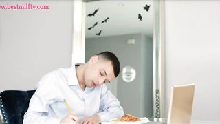 MILF mommy blow job and sex with young