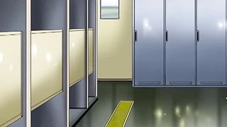 Young man fucks teen hottie in bathroom