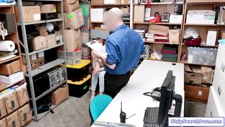 Officer strips then fucks big tits teen