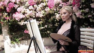 Assistant getting in touch with her body