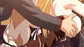 ANAL creampie with carrot in the pussy