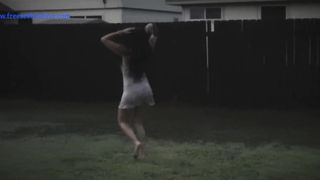 Couple sex in the rain