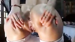 Busty Babe showing her big ass and bends over