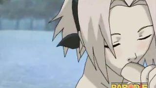 Naruto xxx 1 - Sakura Fucks Sasuke Goodbye