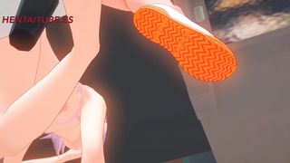 Naruto Hentai 3D - Naruto FUCKS Sakura UNDER THE TABLE WHILE TALKING TO Hinata AND Tsunade - Animation porn sex Anime Manga
