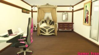 Naruto Boruto Cap 4 Boruto goes to sarada's room to watch porn on the computer and sakura helps him with a blowjob then sara joins them for a threesome