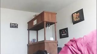 Blowjob while smoking and drinking