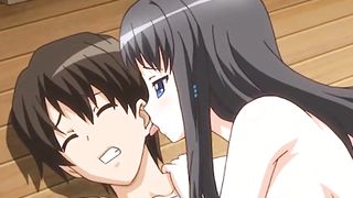 Hotties stroking young cock - Hentai Threesome