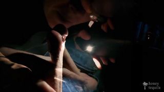 FUCK ME NOW - risky public porn in the CINEMA let me swallow your cum