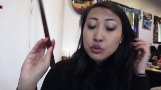 Anal pour asiatique française aux gros seins naturels