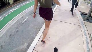 Blonde on the beach gets invited to the apartment