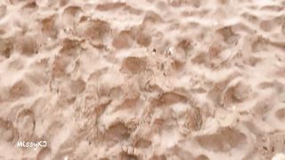 Sexy blonde with perfect body loves getting fucked at the beach - KJ