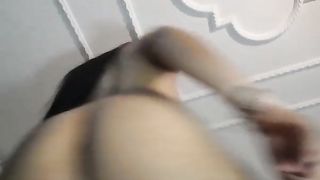 Mature brunette fingers hairy pussy and ass