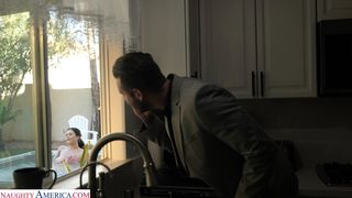 My new neighbor sneaks in my hot tube