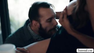 New stepson barebacked by his TS stepmom