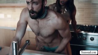 New stepson barebacked by his TS stepmom