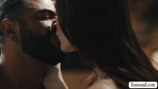 Fat dude bareback fucked by TS stepteen