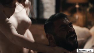 Fat dude bareback fucked by TS stepteen