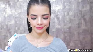 Girl Masturbates Wet Pussy Super Close-up