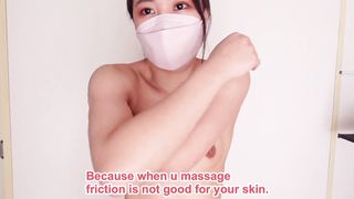 裸で実践するバストアップ用おっぱいマッサージ講座 How to Natural Lift and Firm your Breasts, Bust Line in Nude Massage