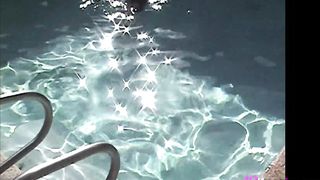 Big Boobed Brunette Coed True Tere Gets Wet In The Pool!