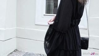 GERMAN SCOUT - SKINNY HAIRY COLLEGE GIRL ISABELLA I PICKUP AND ROUGH CASTING FUCK