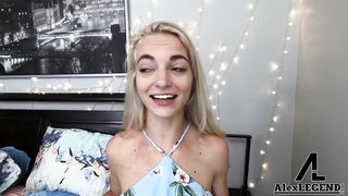 Sexy Girl Next Door Blows Landlord Big Cock To Pay Her Rent!