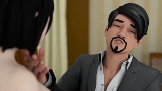 Stepdaughter Rides Dad - 3D Hentai Sex