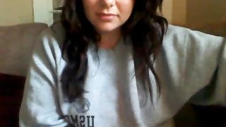 My hot stepsister dildoing herself