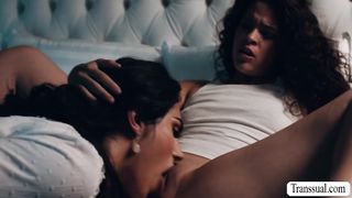 Teen stepdaughter fucked by TS stepmom