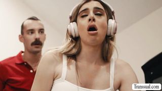 Pervert stepdad analed busty TS stepteen