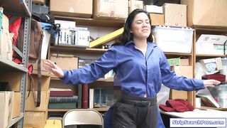 Officer fucks big tits latina shoplifter