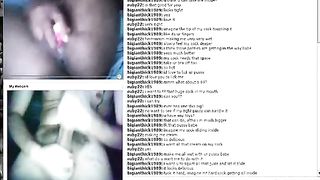 Omegle TV sexy ruby cums 3 times on webcam