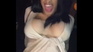 cardi B tits out upskirt nude boobs party