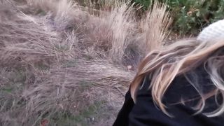 HOt Winter Outdoors Fuck Shortcut