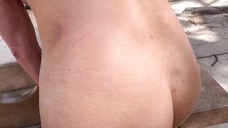 Topless Blonde and Hot Guy fuck in Mt Charleston in Public