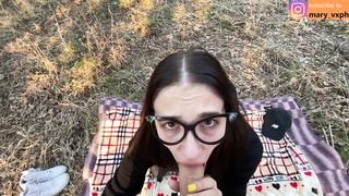 Hot teen fucks in the sunny forest - MaryVincXXX