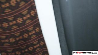 A guy sniffs panties then fucks stepmom