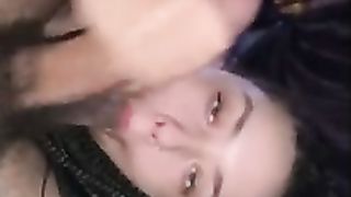 Adorable teen sucks and fucks