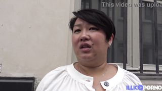 Asian milf Celine gets her ass fucked at the hotel where she works