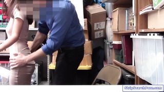 Officer strips n fucks asian shoplifter