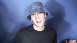 17 men cum on her face of her